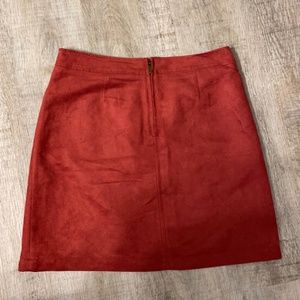 Sanctuary Rust Suede Skirt Size XS